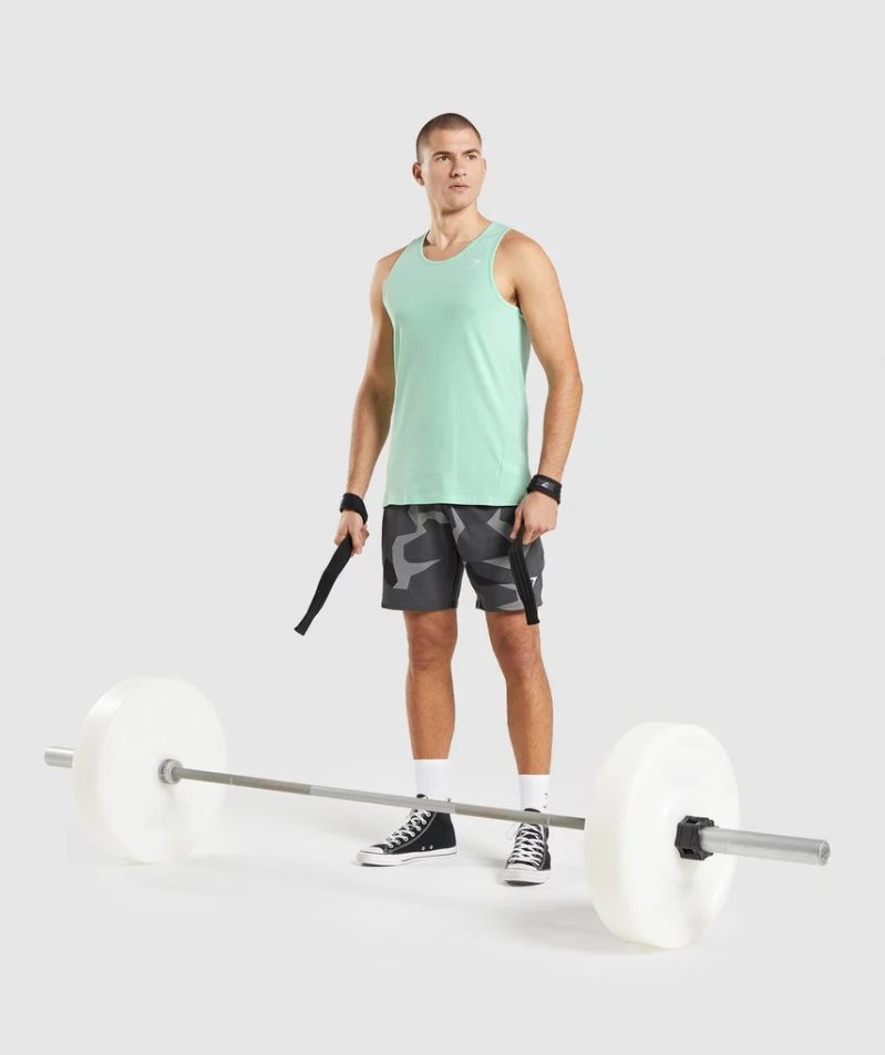 Men's Gymshark Critical Tanks Mint | NZ 4DXVJK